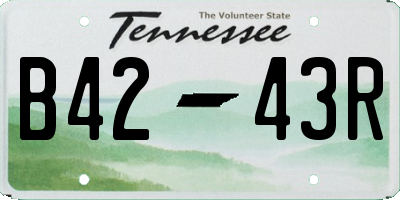 TN license plate B4243R
