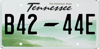 TN license plate B4244E