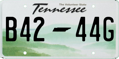 TN license plate B4244G