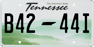 TN license plate B4244I