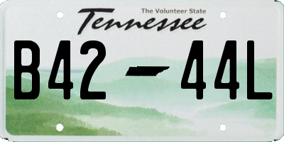 TN license plate B4244L