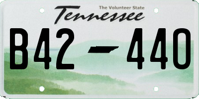 TN license plate B4244O