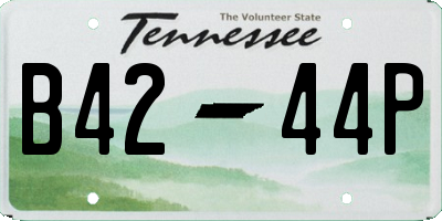 TN license plate B4244P