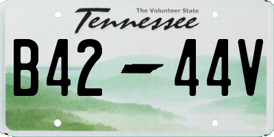 TN license plate B4244V