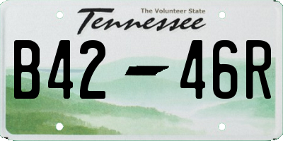 TN license plate B4246R