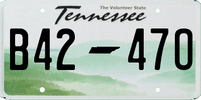 TN license plate B4247O
