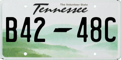 TN license plate B4248C