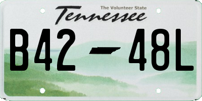 TN license plate B4248L