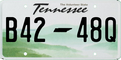 TN license plate B4248Q