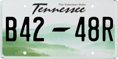 TN license plate B4248R