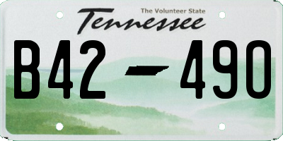 TN license plate B4249O