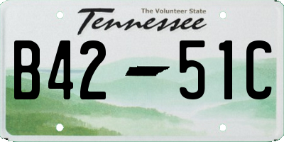 TN license plate B4251C