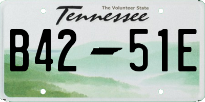 TN license plate B4251E