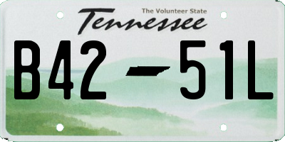 TN license plate B4251L