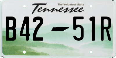 TN license plate B4251R
