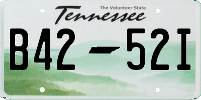 TN license plate B4252I