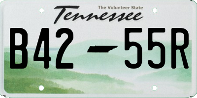 TN license plate B4255R