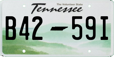 TN license plate B4259I