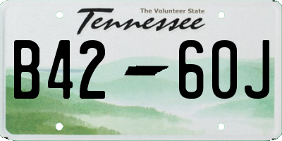 TN license plate B4260J
