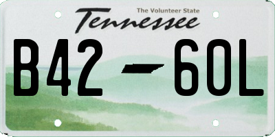 TN license plate B4260L