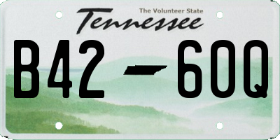 TN license plate B4260Q