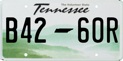 TN license plate B4260R