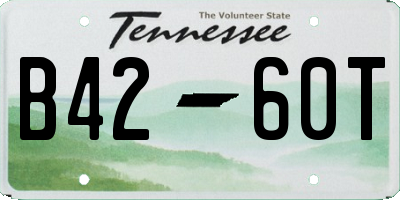 TN license plate B4260T