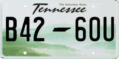 TN license plate B4260U