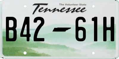 TN license plate B4261H
