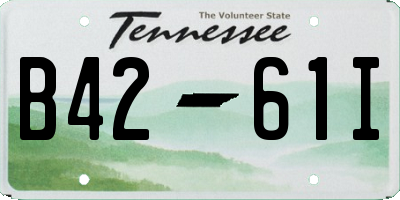 TN license plate B4261I