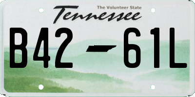 TN license plate B4261L