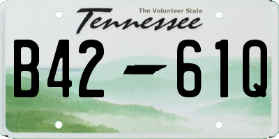 TN license plate B4261Q