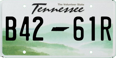 TN license plate B4261R