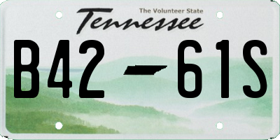 TN license plate B4261S