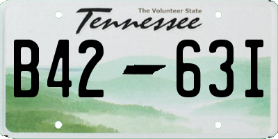 TN license plate B4263I