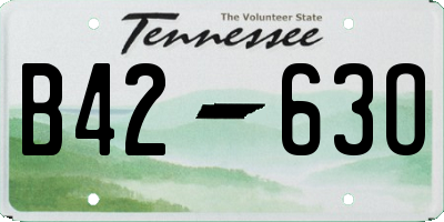 TN license plate B4263O