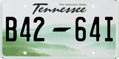 TN license plate B4264I