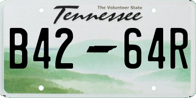 TN license plate B4264R
