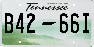 TN license plate B4266I
