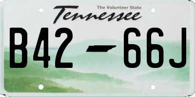 TN license plate B4266J