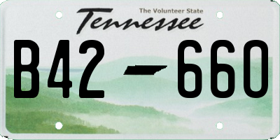 TN license plate B4266O