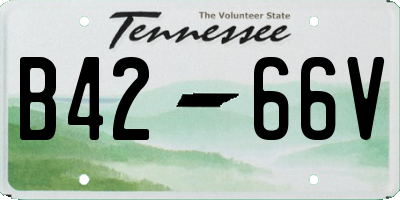 TN license plate B4266V