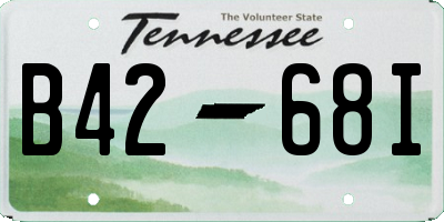 TN license plate B4268I