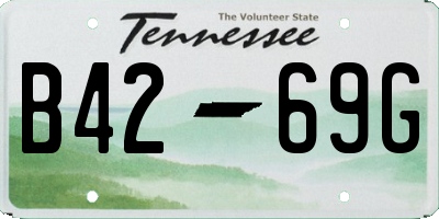 TN license plate B4269G