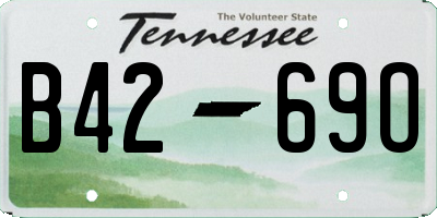 TN license plate B4269O