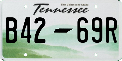 TN license plate B4269R