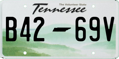 TN license plate B4269V