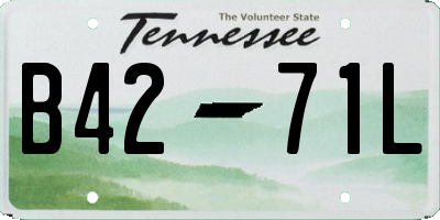 TN license plate B4271L
