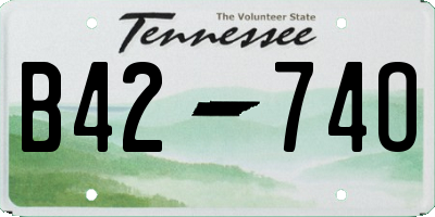 TN license plate B4274O