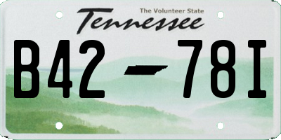 TN license plate B4278I